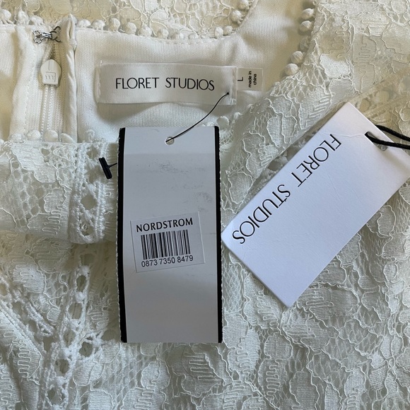 💍 🆕 NWT Ivory Lace Dress - Bridal - Floret Studios (Nordstrom) - Picture 7 of 8